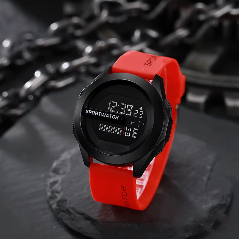-Reloj Deportivo Digital De Lujo Para Hombre, Cronómetro Luminoso Con Fecha Y Semana, Original, Resistente Al Agua, Envío Gratis