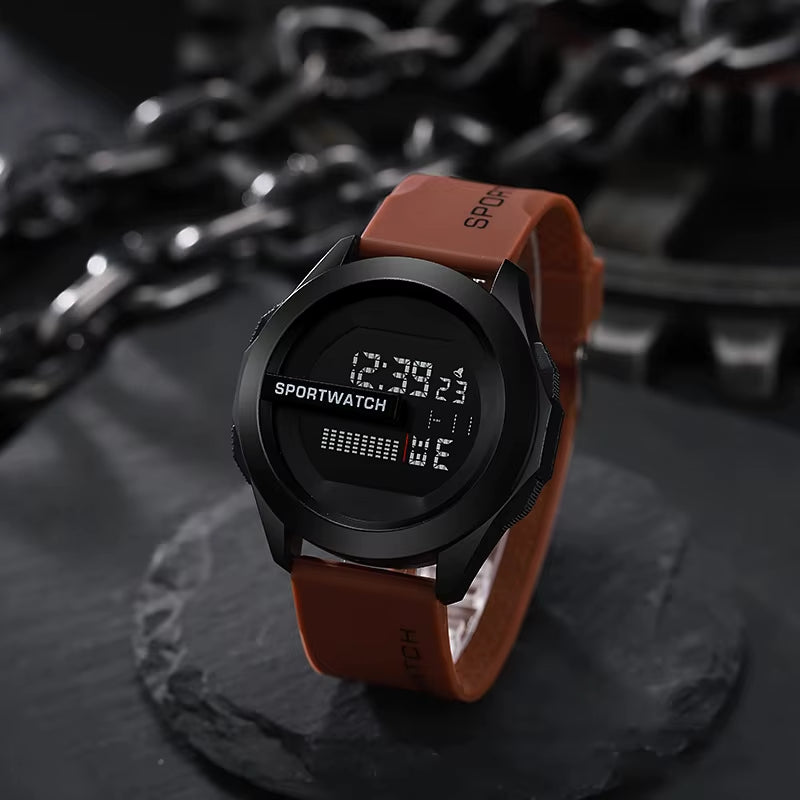 -Reloj Deportivo Digital De Lujo Para Hombre, Cronómetro Luminoso Con Fecha Y Semana, Original, Resistente Al Agua, Envío Gratis