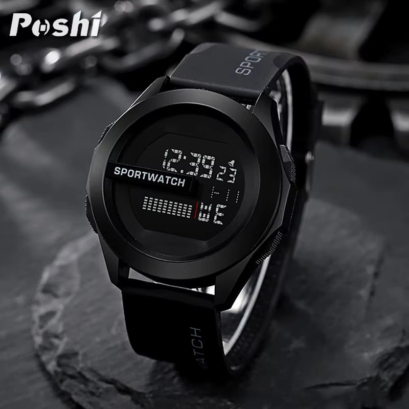 -Reloj Deportivo Digital De Lujo Para Hombre, Cronómetro Luminoso Con Fecha Y Semana, Original, Resistente Al Agua, Envío Gratis