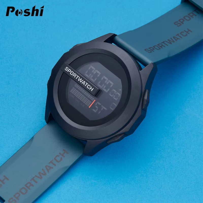 -Reloj Deportivo Digital De Lujo Para Hombre, Cronómetro Luminoso Con Fecha Y Semana, Original, Resistente Al Agua, Envío Gratis