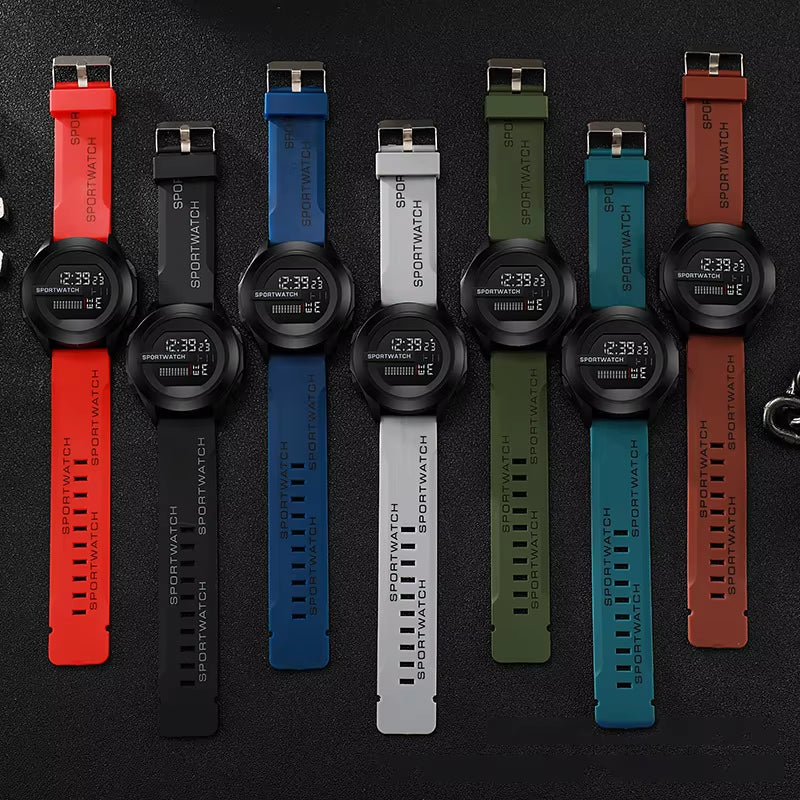 -Reloj Deportivo Digital De Lujo Para Hombre, Cronómetro Luminoso Con Fecha Y Semana, Original, Resistente Al Agua, Envío Gratis