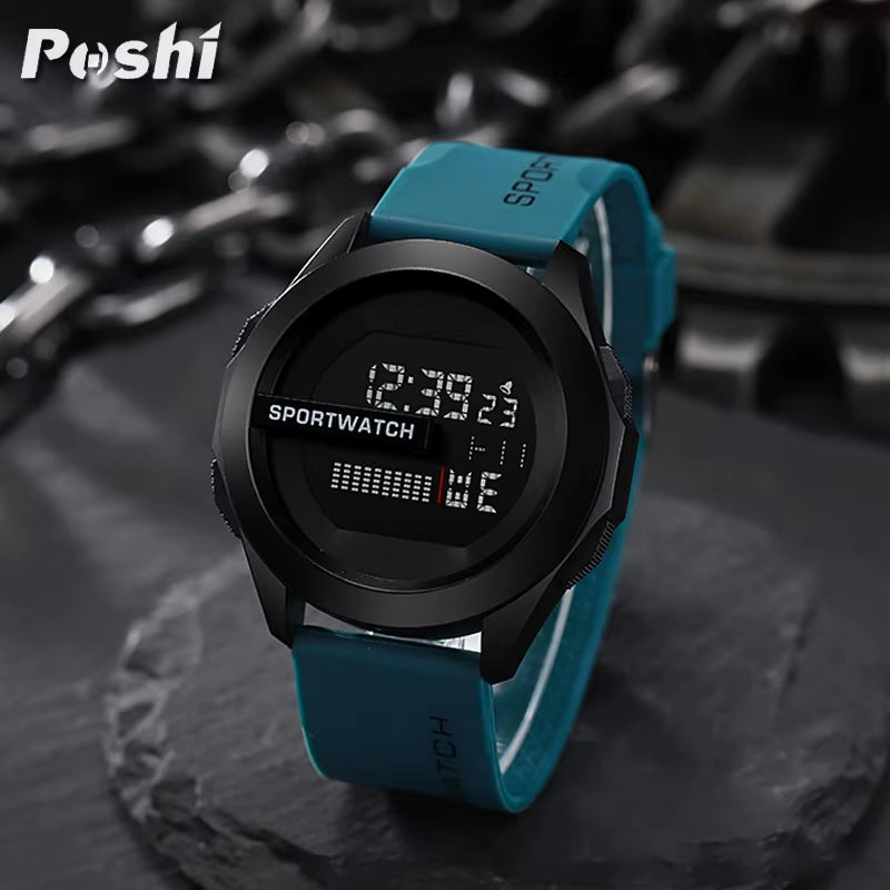 -Reloj Deportivo Digital De Lujo Para Hombre, Cronómetro Luminoso Con Fecha Y Semana, Original, Resistente Al Agua, Envío Gratis